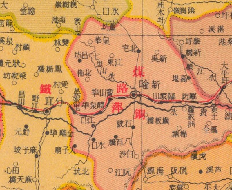 1938年《江西省明细地图》插图2