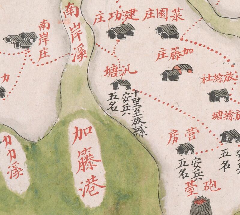 1735-1759年《台湾府汛塘图》插图4