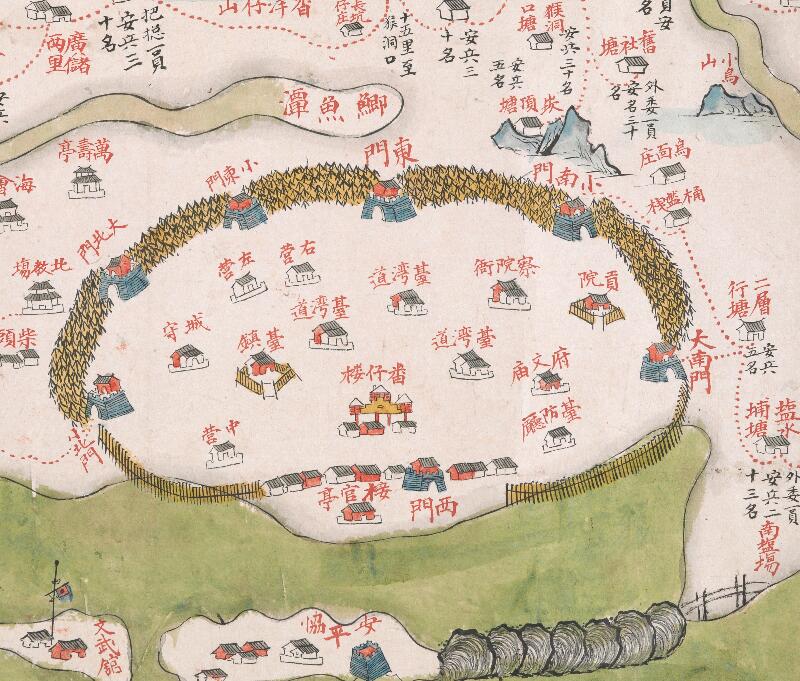 1735-1759年《台湾府汛塘图》插图5