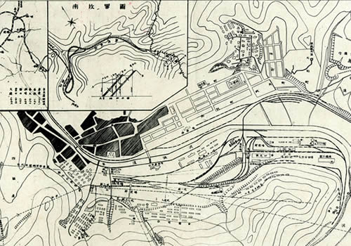 抗战时期《本溪湖市街图》