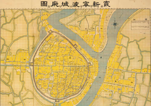 1914年《最新宁波城厢图》