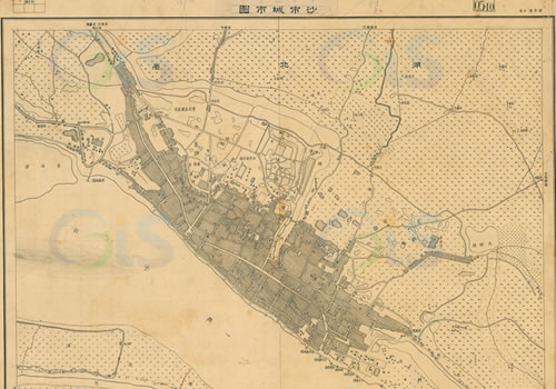 1947年湖北《沙市城市图》