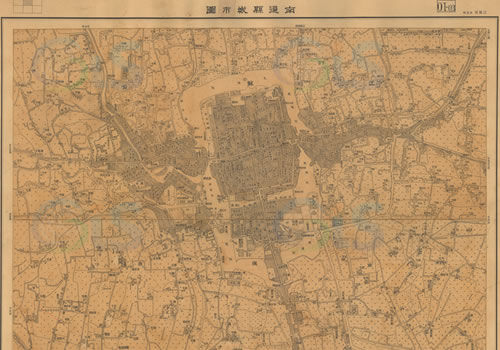 1947年《南通县城市图》