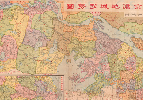 民国江苏《京沪地域形势图》