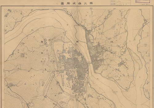 1947年江西《临川县城厢图》