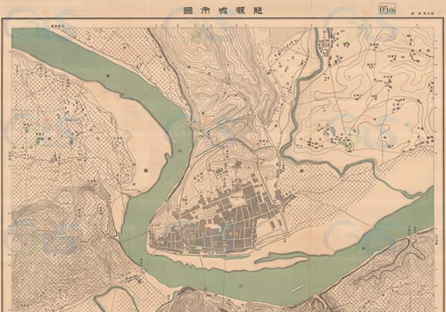 1949年湖北《郧县城市图》