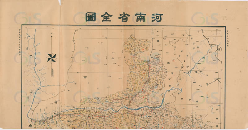 1927年《河南省全图》插图