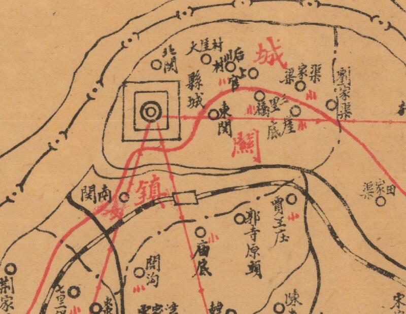 1948年《河南省陕县县图》插图1