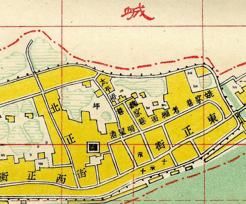 1947年《益阳县城地籍一览图》插图1