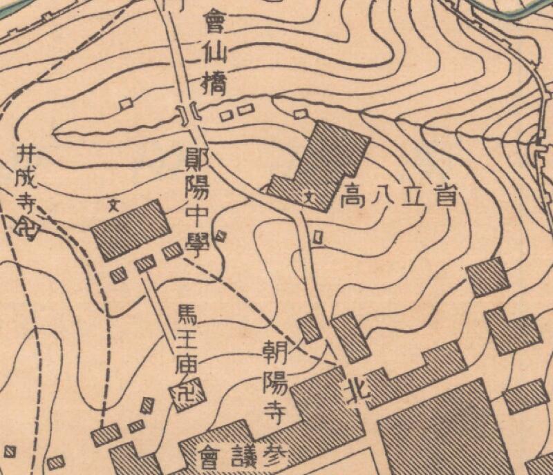 1949年湖北《郧县城市图》插图1