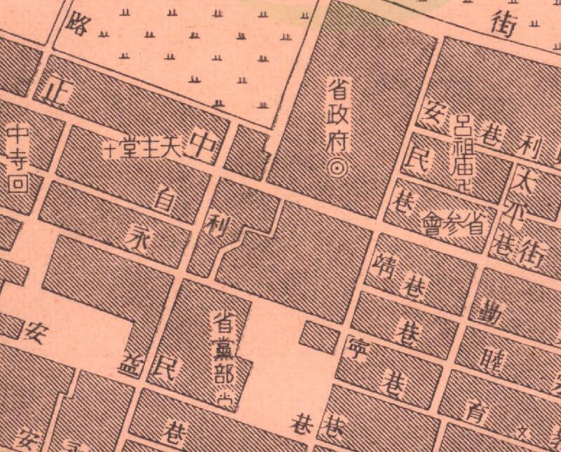 1948年《银川市城市图》插图3