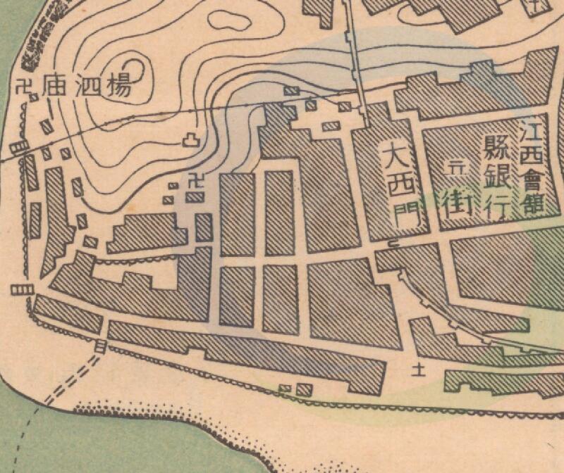1949年湖北《郧县城市图》插图3