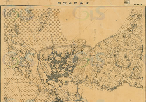 1947年湖北《钟祥县城市图》