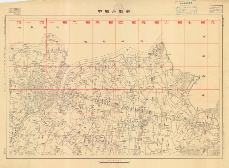 1935年《鄞县分图》25000分1插图