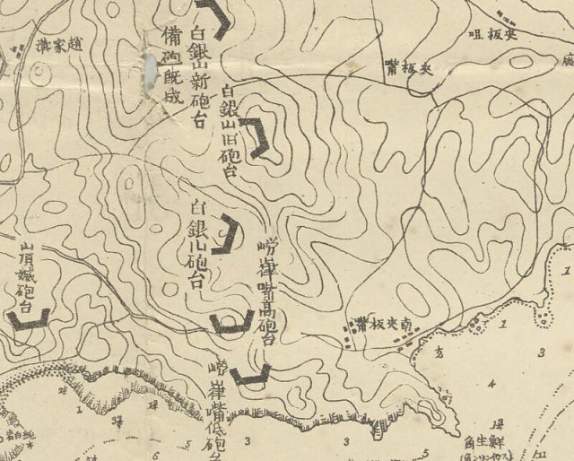 1904年《旅順港防备图》_历史地图网