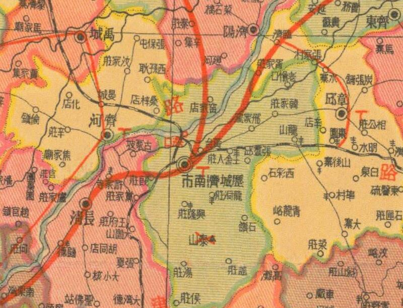 1937年《山东省分县新图》插图1