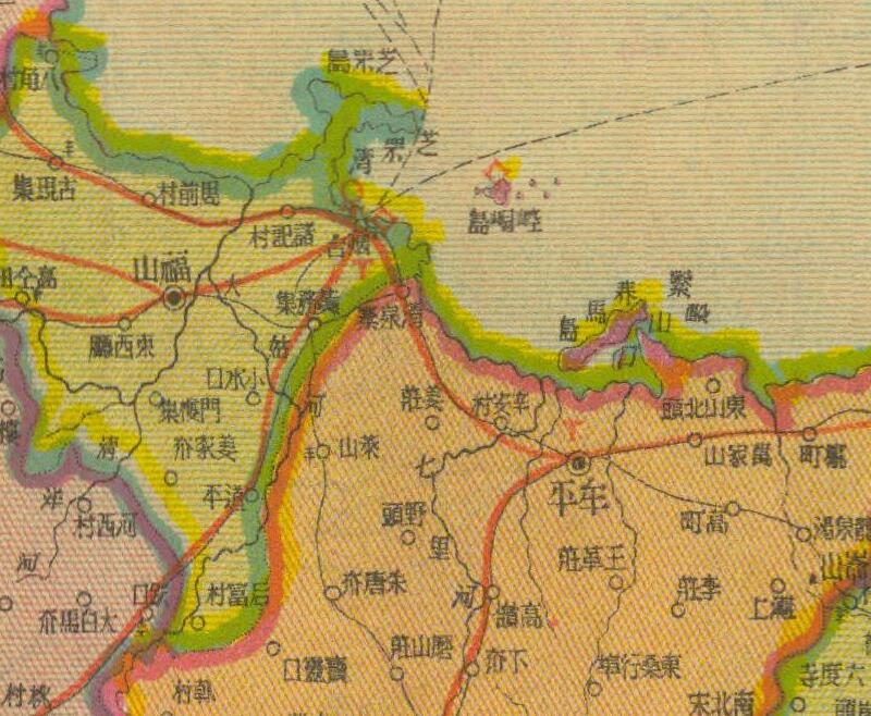 1938年《山东省明细地图》插图3