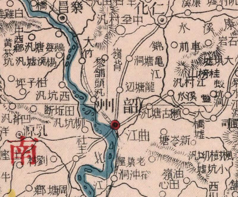 1917年《广东省》地图插图3