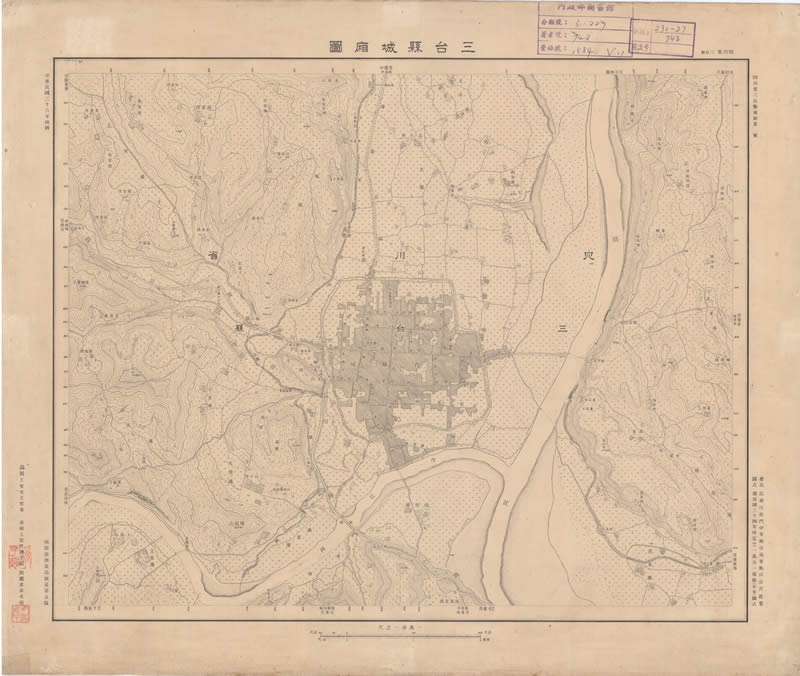 1947年四川《三台县城厢图》插图