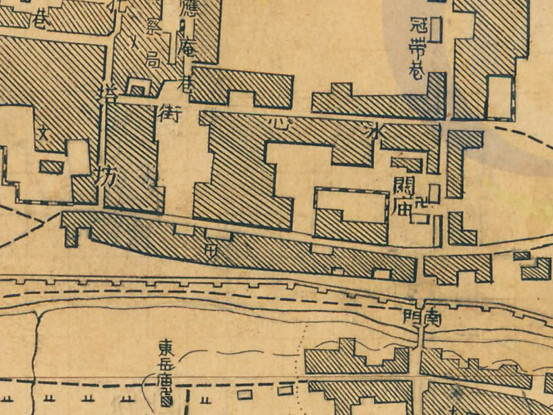 1947年湖北《江陵县城市图》插图1