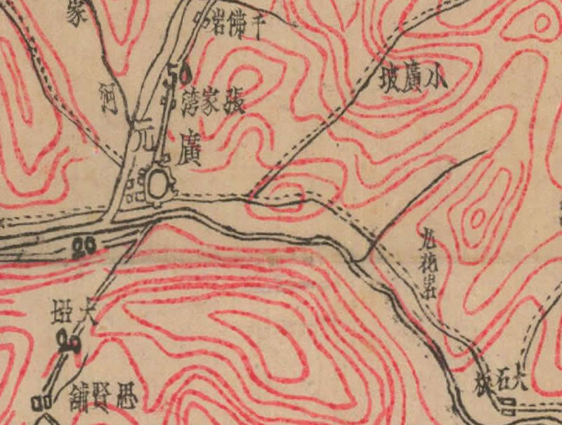 1944年《广元县地形图》插图2