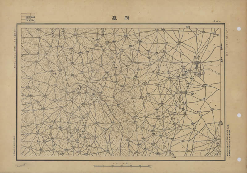 1935年《山西省地形图》十万分一插图2