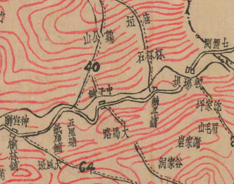 1944年《广元县地形图》插图3