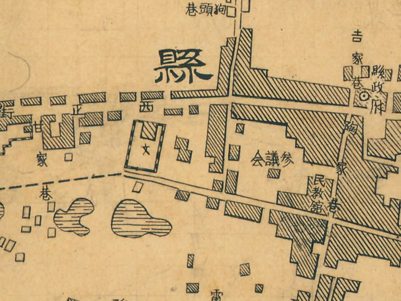 1947年湖北《江陵县城市图》插图3
