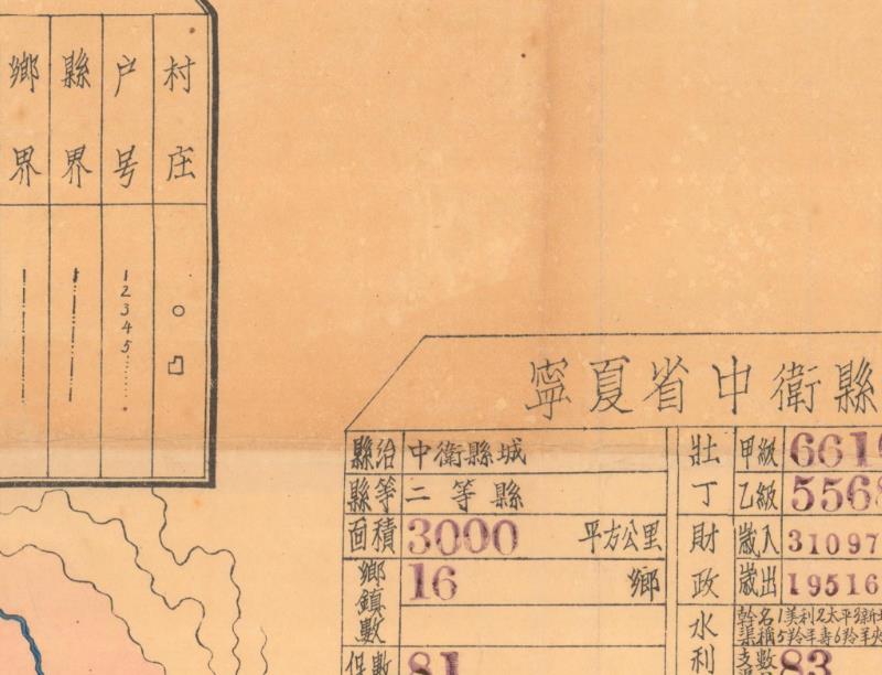 1941年《宁夏省中卫县图》插图3