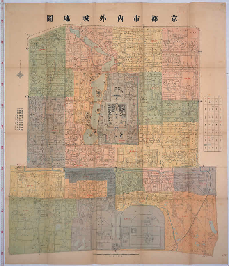 1916年《京都市内外城地图》插图