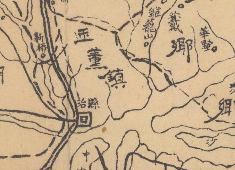 1941年浙江《富阳县全图》插图1