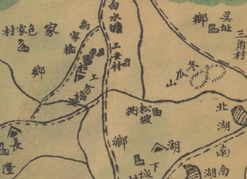 1941年《浙江省安吉县乡镇区域详图》插图2