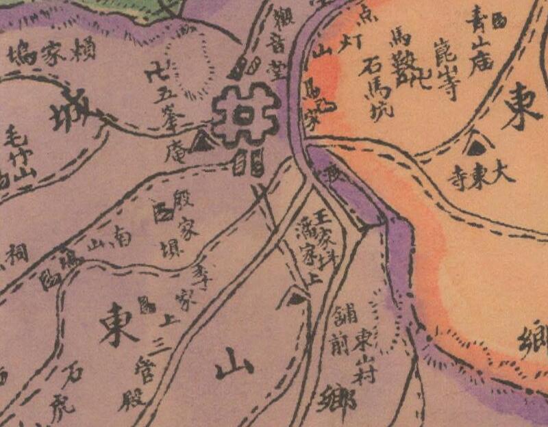 1941年《浙江省安吉县乡镇区域详图》插图3