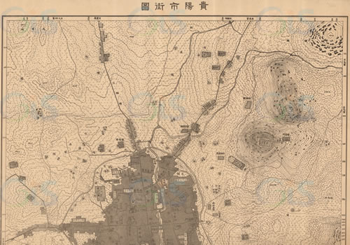 1938年《贵阳市街图》