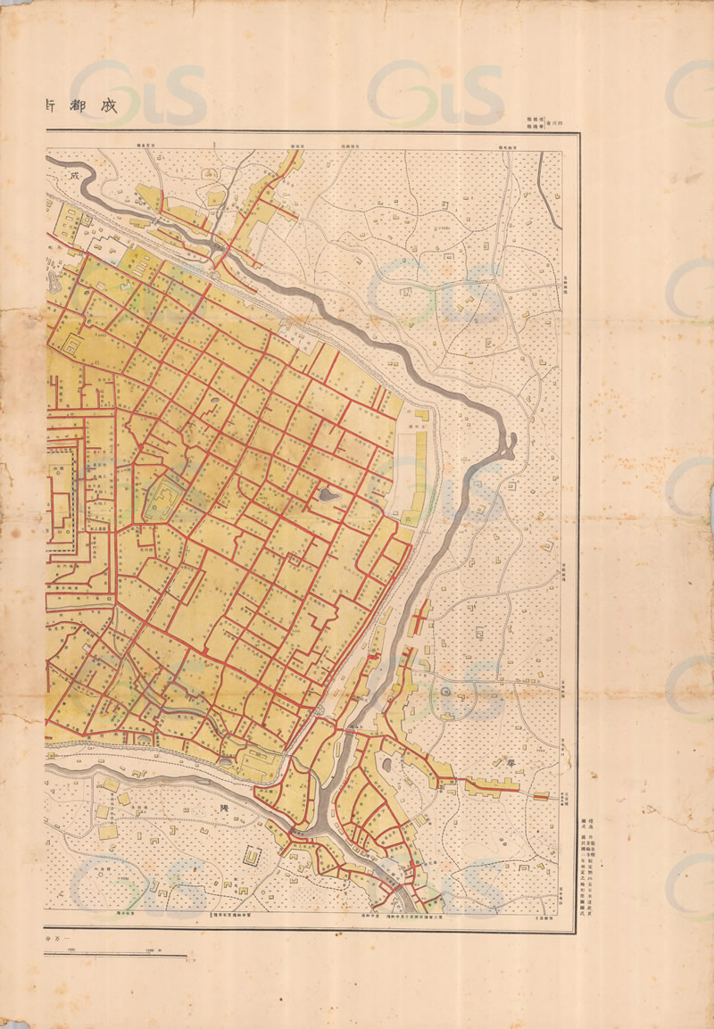 1915年《成都街市图》插图1