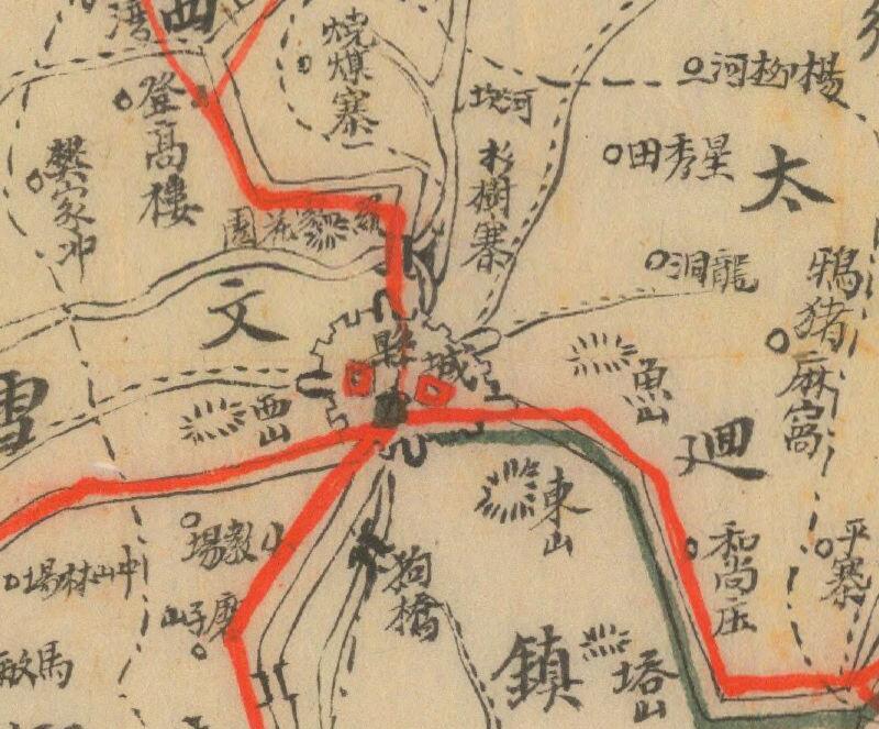 1941年贵州《织金县略图》插图1
