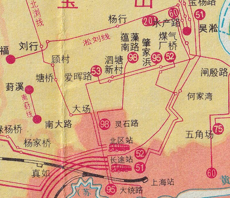 1980年《上海市交通图》插图2