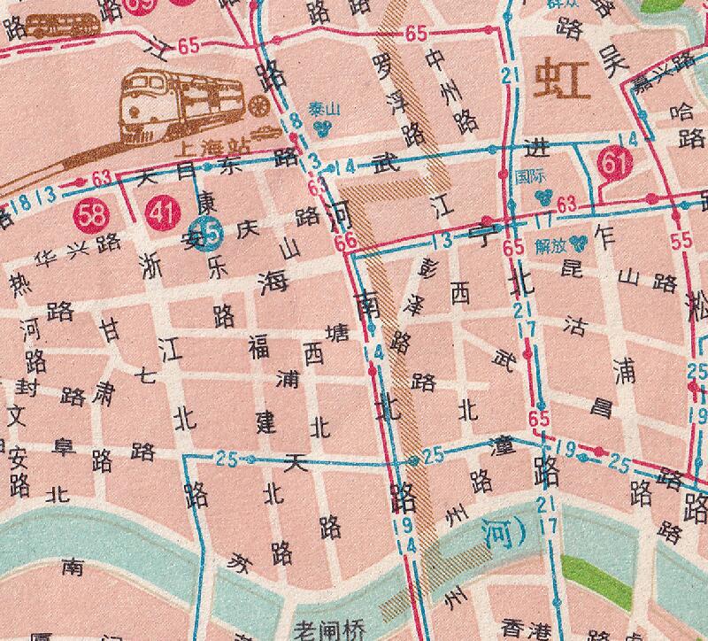 1980年《上海市交通图》插图3