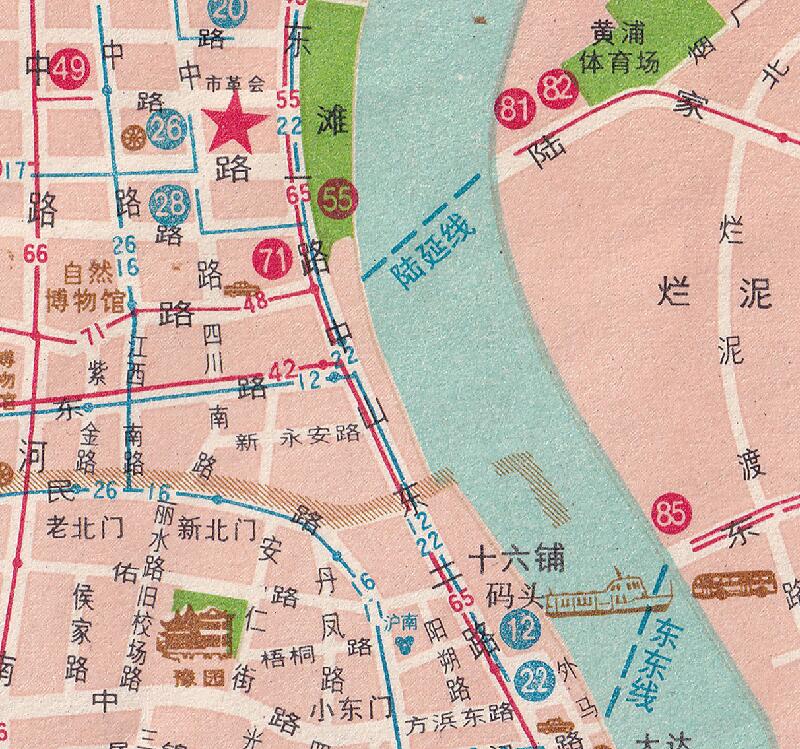 1980年《上海市交通图》插图4
