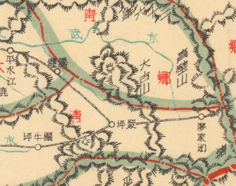 1940年湖南《城步县图》插图1