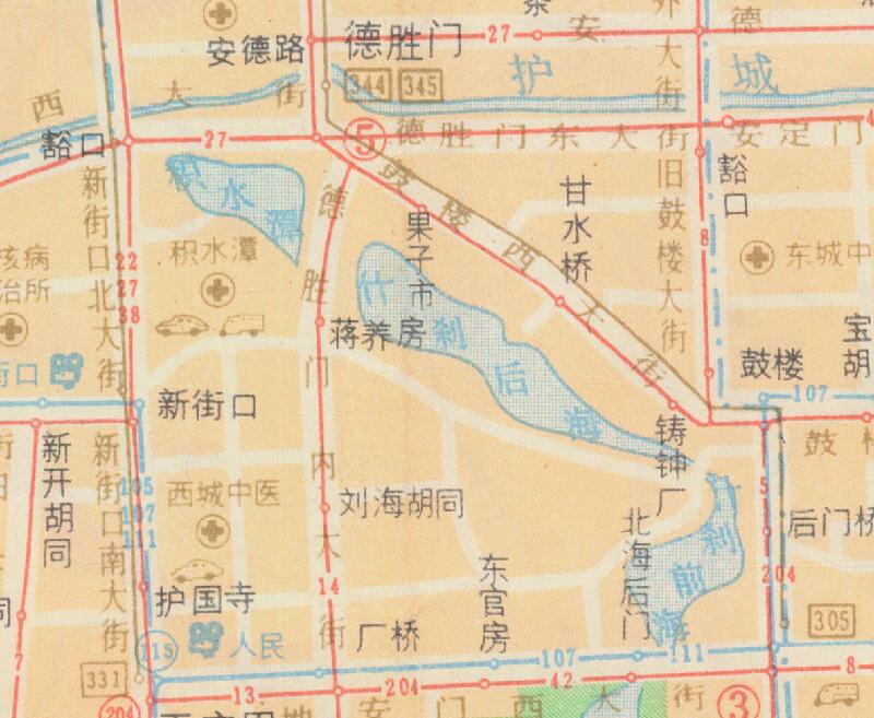 1983年《北京市交通图》插图3