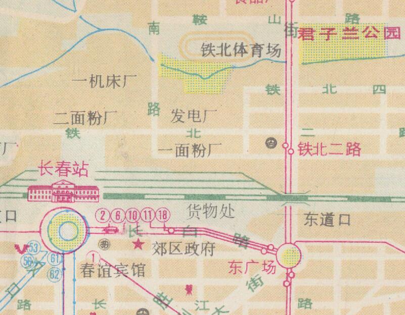 1985年《长春市区交通图》插图3