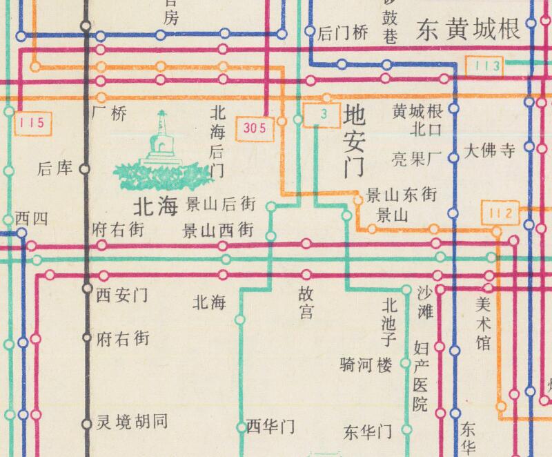 1982年《北京市城区街道图》插图4