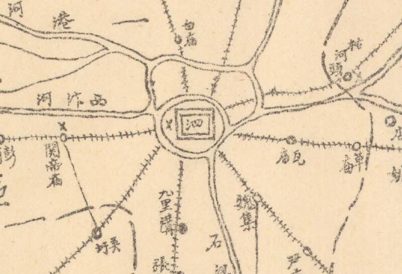 1943年《泗县新区界一览图》插图1