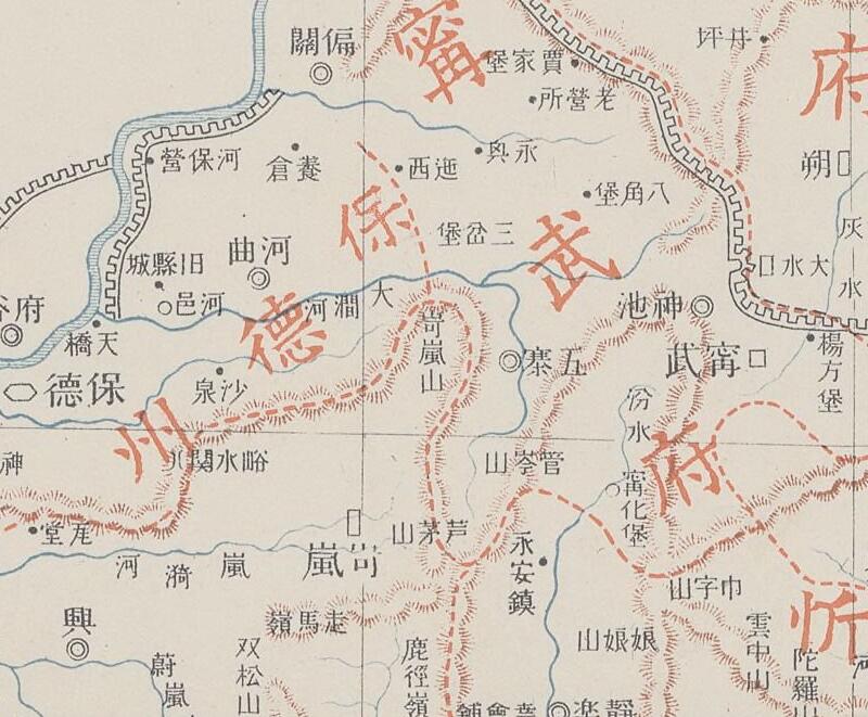 1905年《山西省》地图插图1