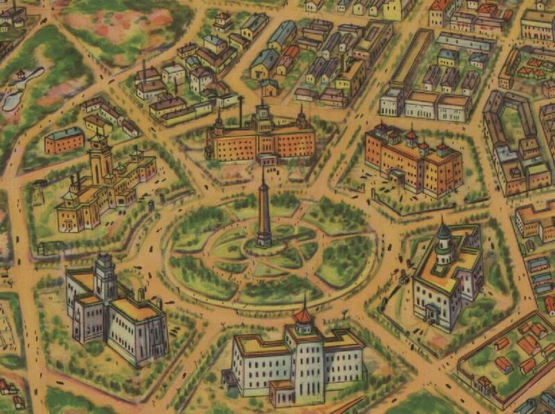 1936年《国都新京建设鸟瞰图》插图1