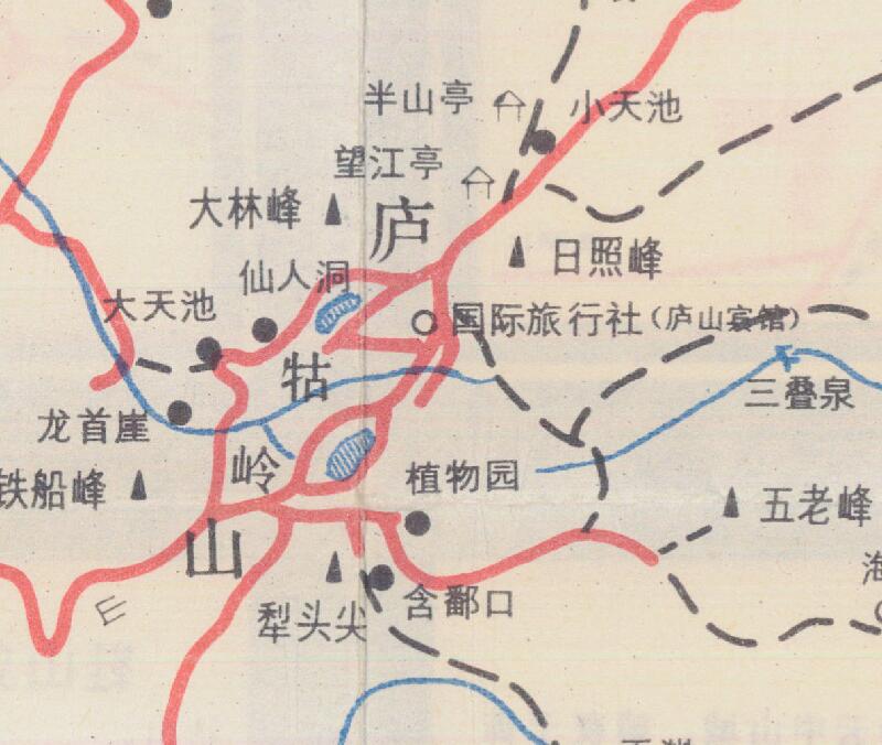 1983年《庐山旅游区导游图》插图2