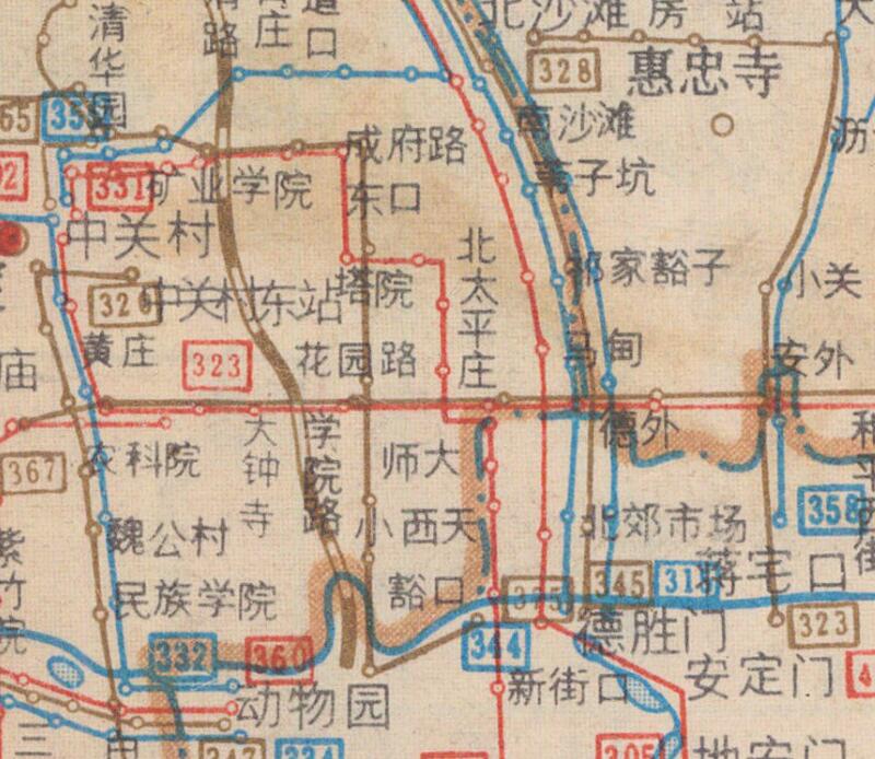 1985年《北京市交通图》插图4