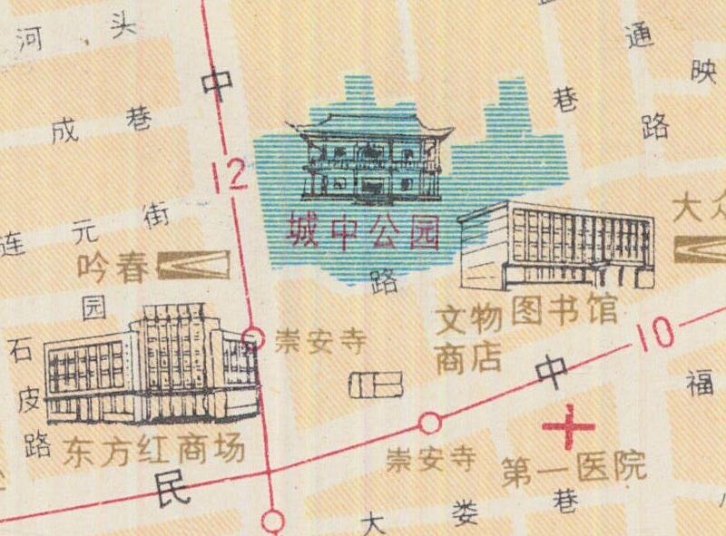 1980年《无锡市交通图》插图2