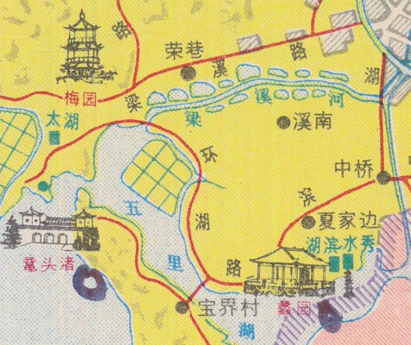 1980年《无锡市交通图》插图4